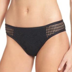 *NEW* Crochet Side Hipster Bikini Bottoms - Black